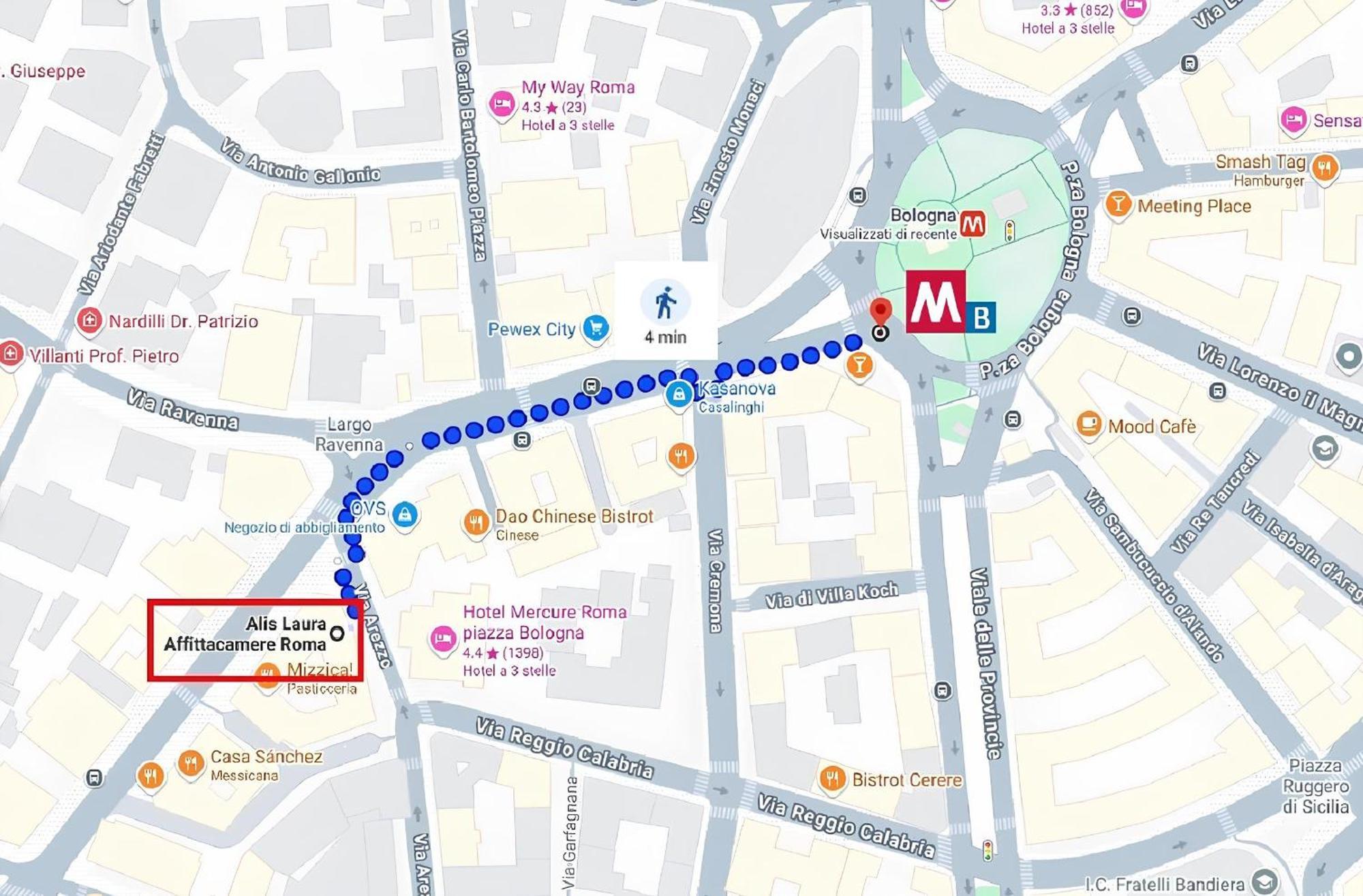 Alis Laura Guest House - 150M From Piazza Bologna Metro And 10 Minutes From The Colosseum Luaran gambar